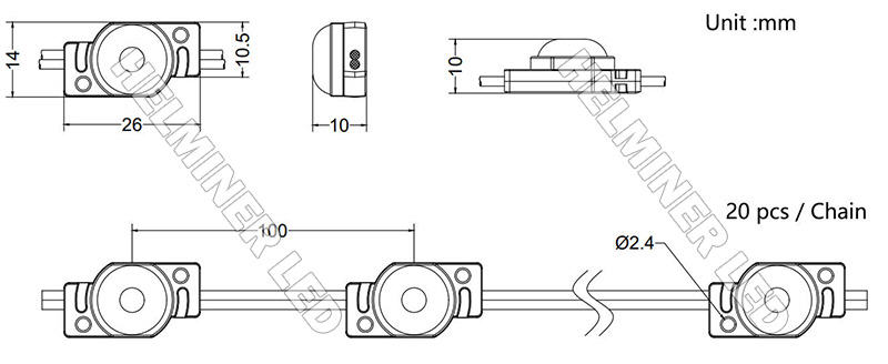    1LED Bat-wing Lens LED Module    