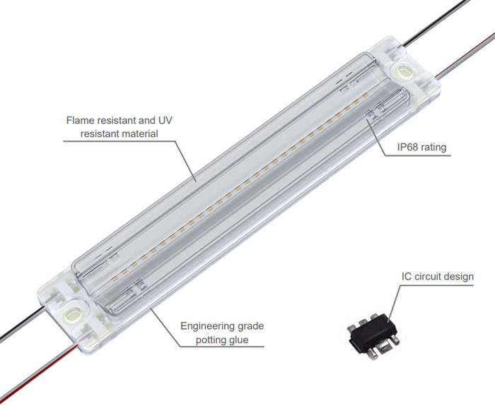     6.4w 832lm LED Module für Kanteneinstrahlung     