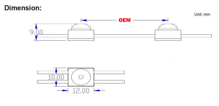 tiny led module, 1 LED module, small led module