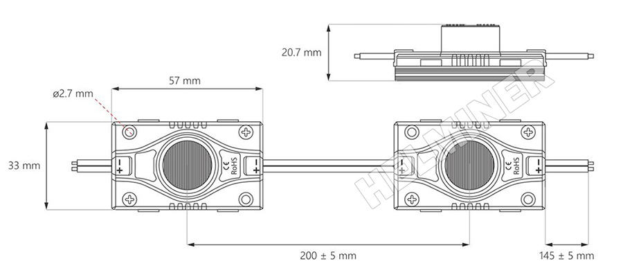   Modulo LED per grandi insegne bifacciali 