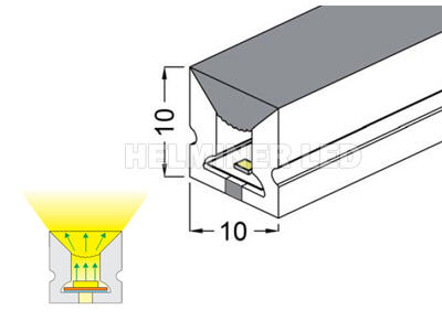  10*10mm 24v Neon Flex led strip light  