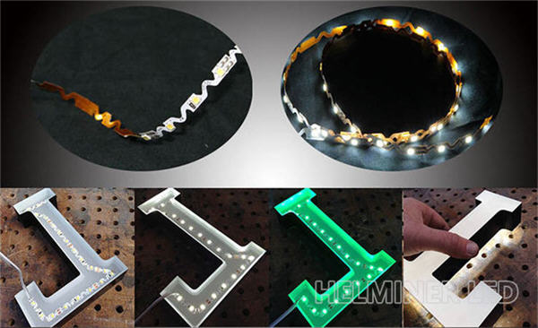 Bendable S Shape LED Strip Light for Sign 