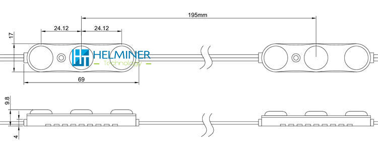  3-170 W BIANCO FREDDO 1,2W 24V IP67 MODULO LED (25040)  